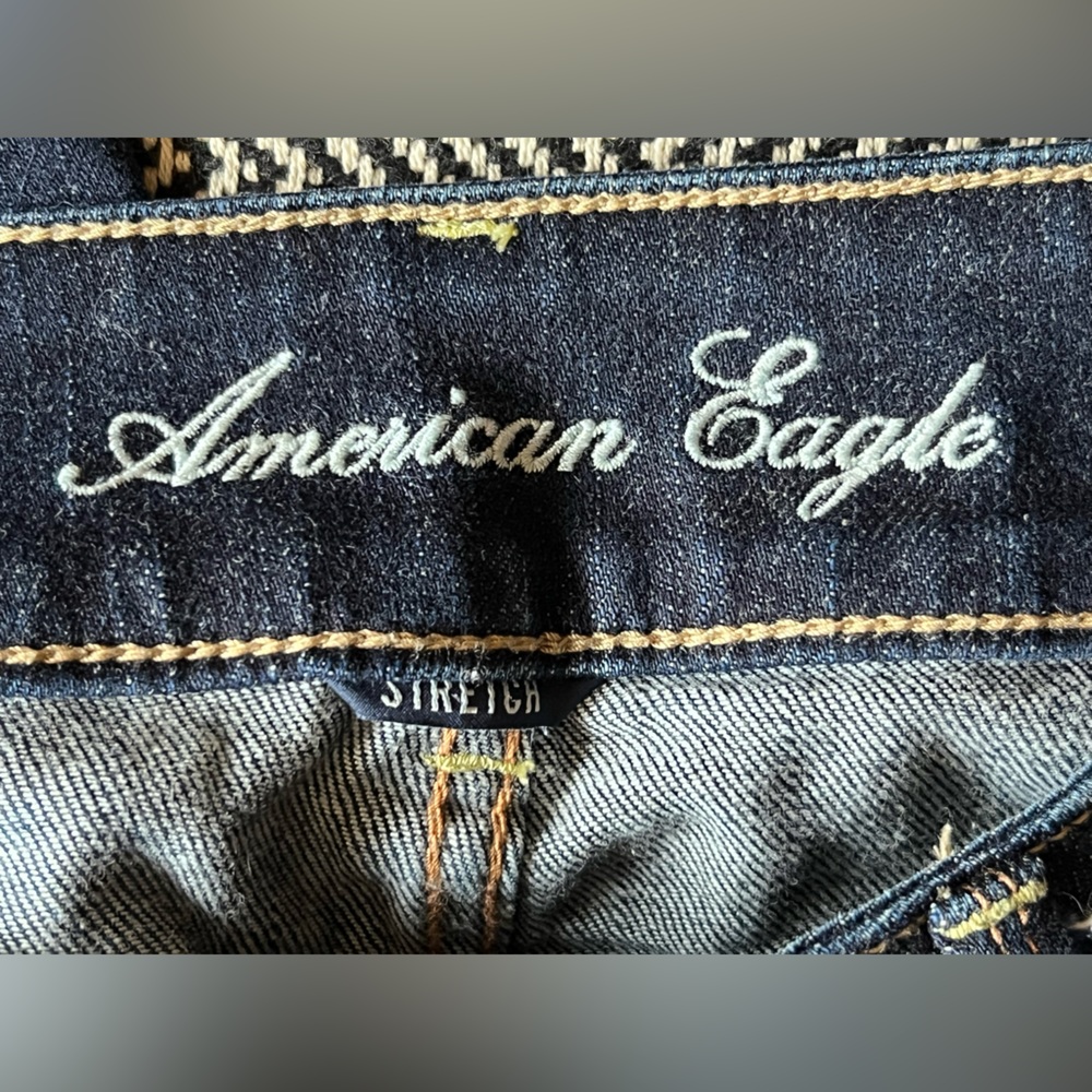 American Eagle dark wash Artist crop stretch jeans - Picture 8 of 8